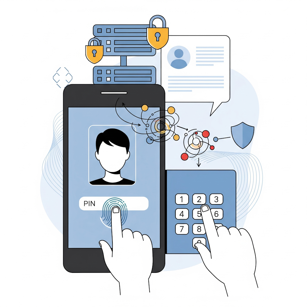 ilustrácia použitia prístupového kľúča